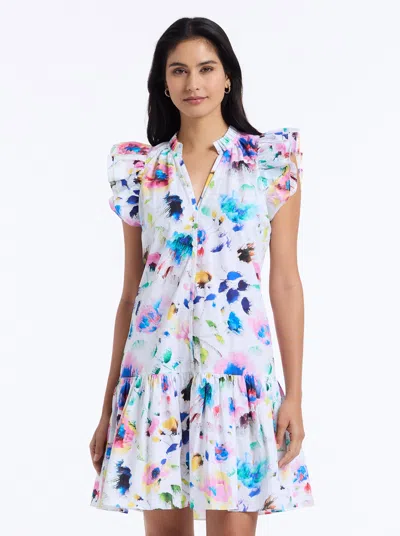 Robert Graham Savannah Watercolor Floral Cap Sleeve Shift Dress In Multi