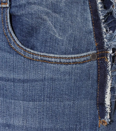 Shop Stella Mccartney Straight-leg Patch Jeans In Dark Classic Llue