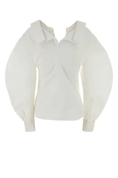 Givenchy Slashed Fitted Shirt In White