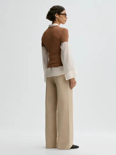 By Malene Birger Brit T-shirt In Brown