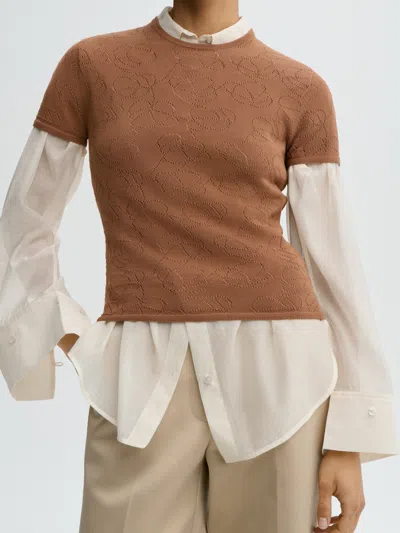 By Malene Birger Brit T-shirt In Brown
