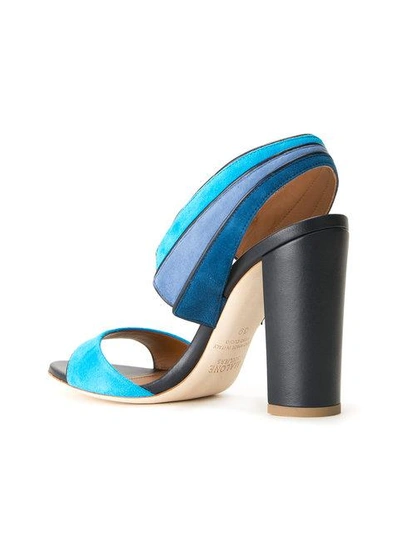 Shop Malone Souliers 'careen' Sandals  In Turquoise