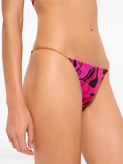 Pucci Orchidee Print Bikini Bottom In Multi