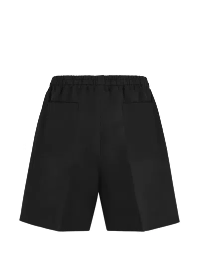 Umit Benan Julian Drawstring Elasticated Shorts In Black