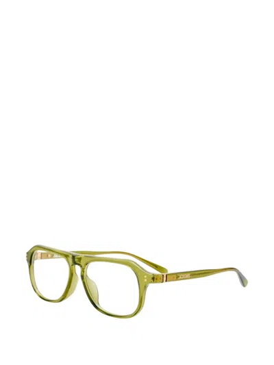 Jacquemus Pilot-frame Glasses In Green