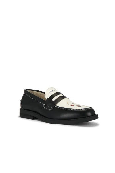 Duke + Dexter Wilde Cherry Penny Loafer In Black