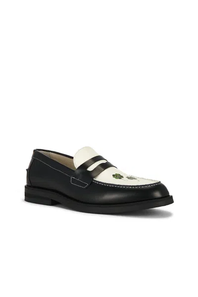Duke + Dexter Wilde Clover Penny Loafer In White