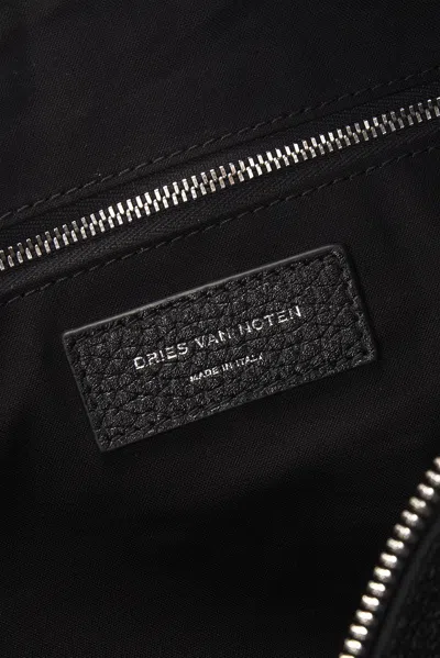 Dries Van Noten Bombe Medium Bag In Black