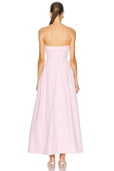 Simkhai Womens Daisy Avril Strapless Bustier Cotton-blend Maxi Dress In Pink