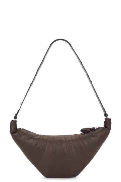 Lemaire Western Studs Medium Croissant In Brown