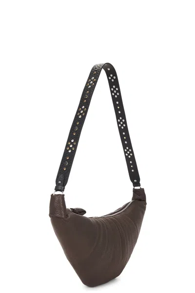 Lemaire Western Studs Medium Croissant In Brown