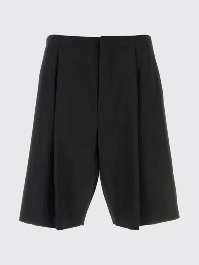 The Row Black Wool Sayed Bermuda Shorts In Black