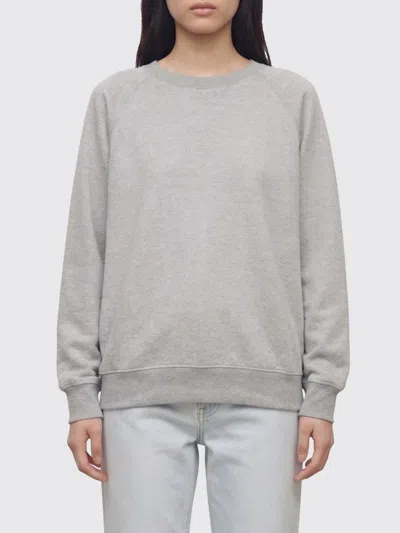 The Row Eulalia French Terry Cashmere Sweatshirt In Gray
