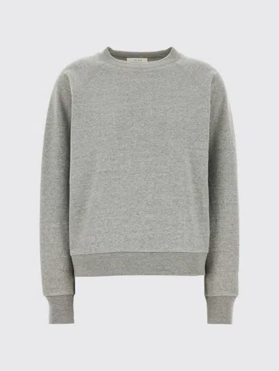 The Row Eulalia French Terry Cashmere Sweatshirt In Gray