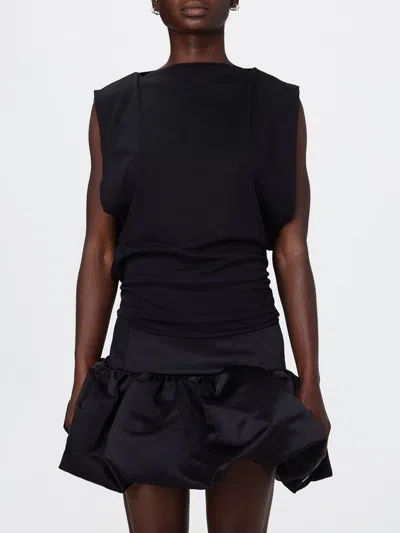 Jacquemus Marcel Open-back Blouse In Black