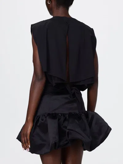 Jacquemus Marcel Open-back Blouse In Black
