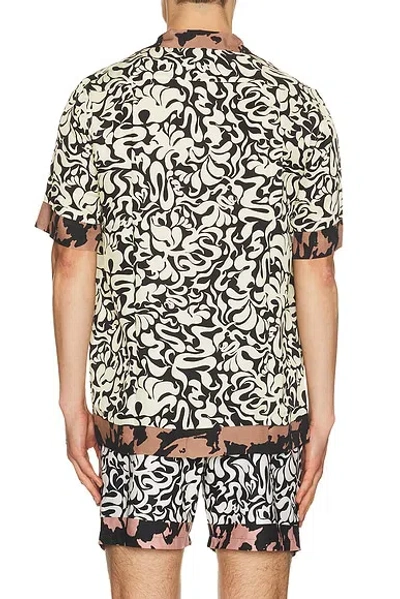 Dries Van Noten Short-sleeve Abstract Pattern Shirt With Camp Collar In Multi