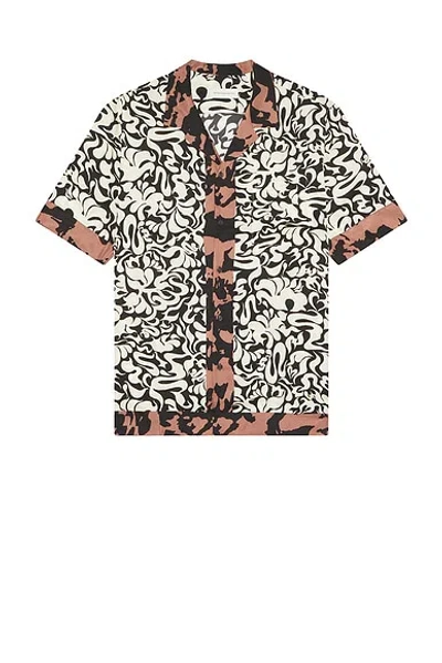 Dries Van Noten Short-sleeve Abstract Pattern Shirt With Camp Collar In Multi