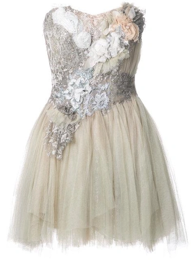 Shop Trash Couture Strapless Floral Mini Dress