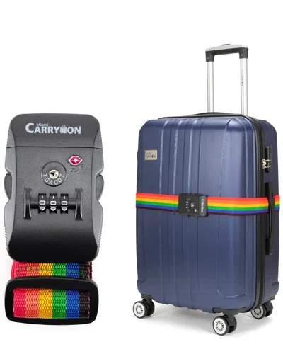 Miami Carryon Locked Strap Lockable Tsa Combination Strap In Gray