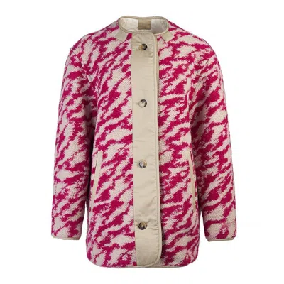 Isabel Marant Long-sleeved Reversible Coat In Multi