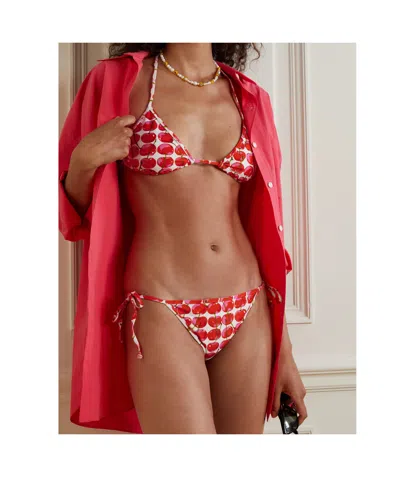 La Doublej Printed Bikini Briefs In Multi