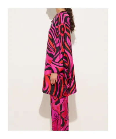 Pucci Marmo Print Silk Kaftan In Multi