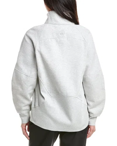Lululemon Scuba Oversized Cotton-blend Jersey Hoodie In Gray