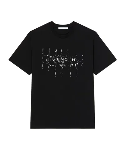 Givenchy Photographic Negative Logo Regular Fit Graphic T-shirt In Black