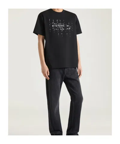 Givenchy Photographic Negative Logo Regular Fit Graphic T-shirt In Black