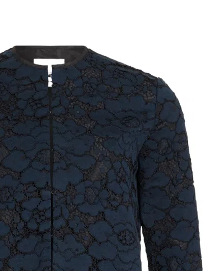 Patou Lacework Jacket In Blue