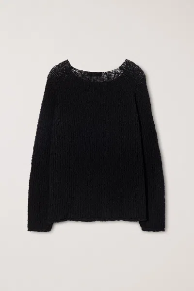 Dunst Open-knit Sweater In Blue