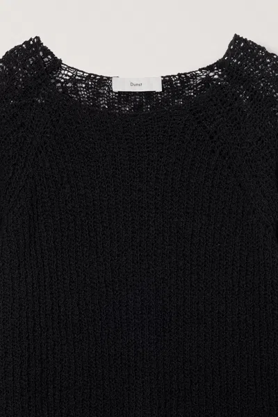 Dunst Open-knit Sweater In Blue