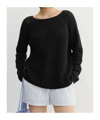 Dunst Open-knit Sweater In Blue