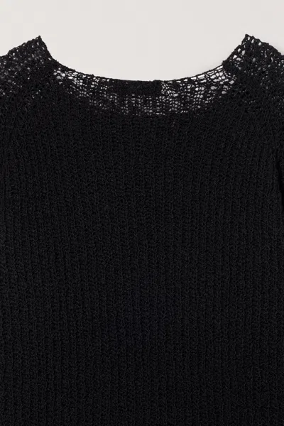 Dunst Open-knit Sweater In Blue
