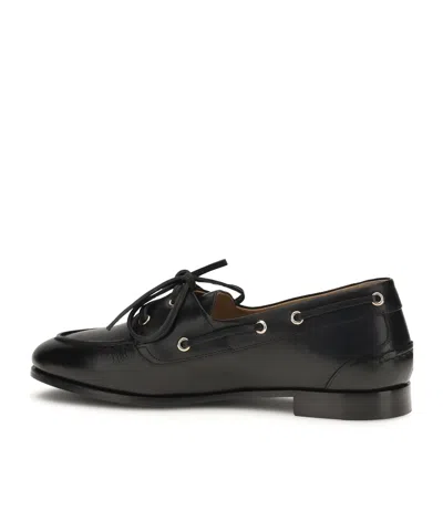 Bally Plume Boat-style Flat Shoes In Black