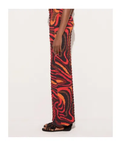 Pucci Puckered-texture Maxi Skirt In Multi