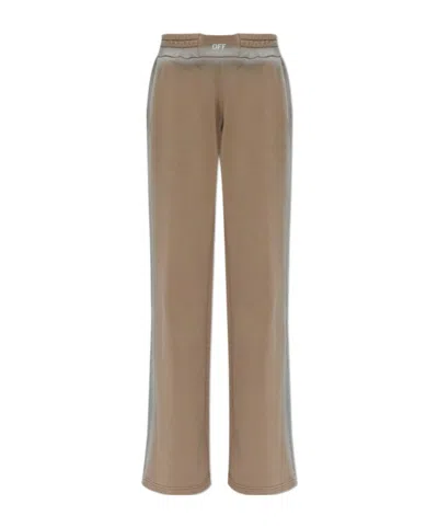 Off-white Spray-effect Track Pants In Neutral