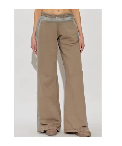 Off-white Spray-effect Track Pants In Neutral