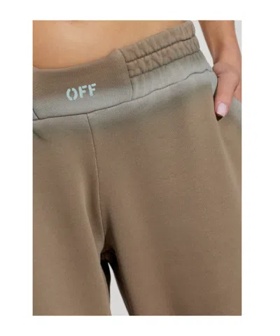 Off-white Spray-effect Track Pants In Neutral