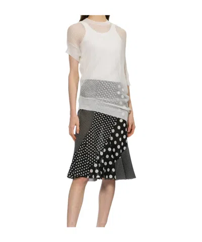 Junya Watanabe Mesh T-shirt In Black