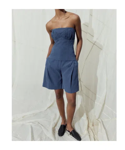 Tove Ruby Top Navy In Blue
