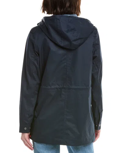 Hunter Short Rain Coat In Blue