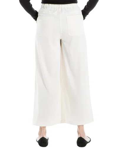 Max Studio Wide Leg Pant In White
