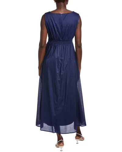 Taylor Solid Maxi Dress In Blue