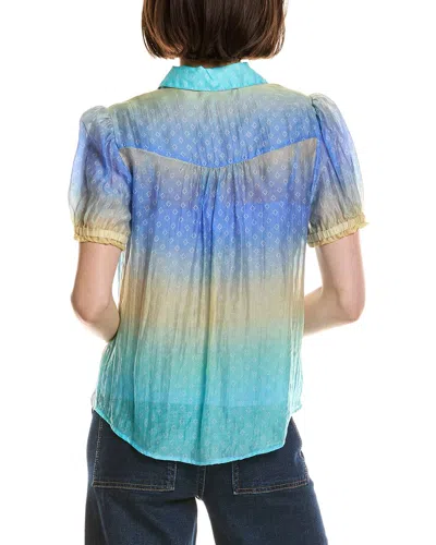 Nicole Miller Printed Top In Multi