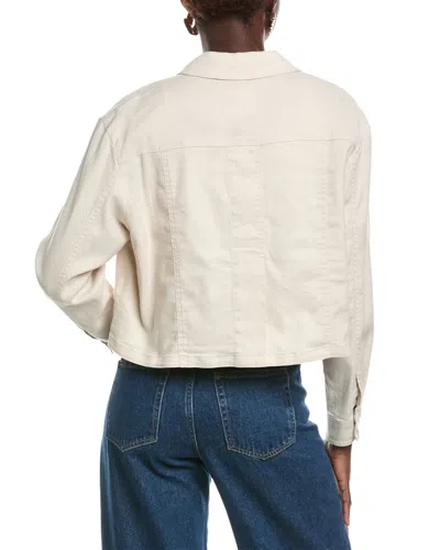 Marc Cain Linen-blend Jacket In Neutral