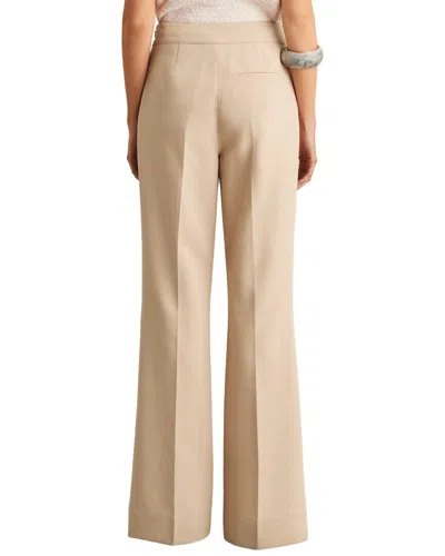Reiss Sidney Wide Leg Trouser In Brown