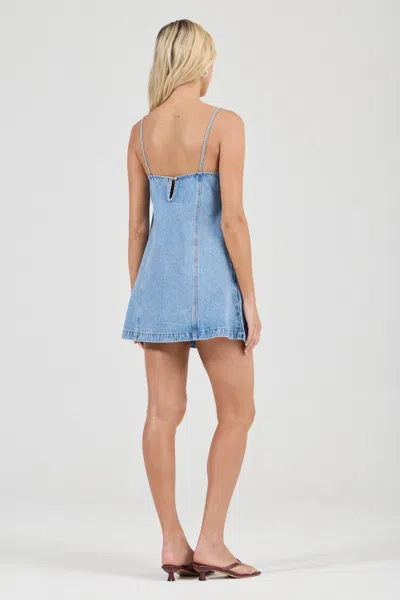 Rolla's Jeans Us Deco Denim Cami Dress In Blue