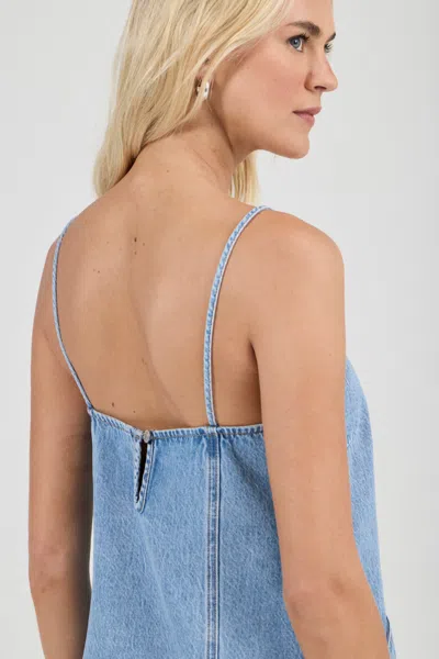 Rolla's Jeans Us Deco Denim Cami Dress In Blue